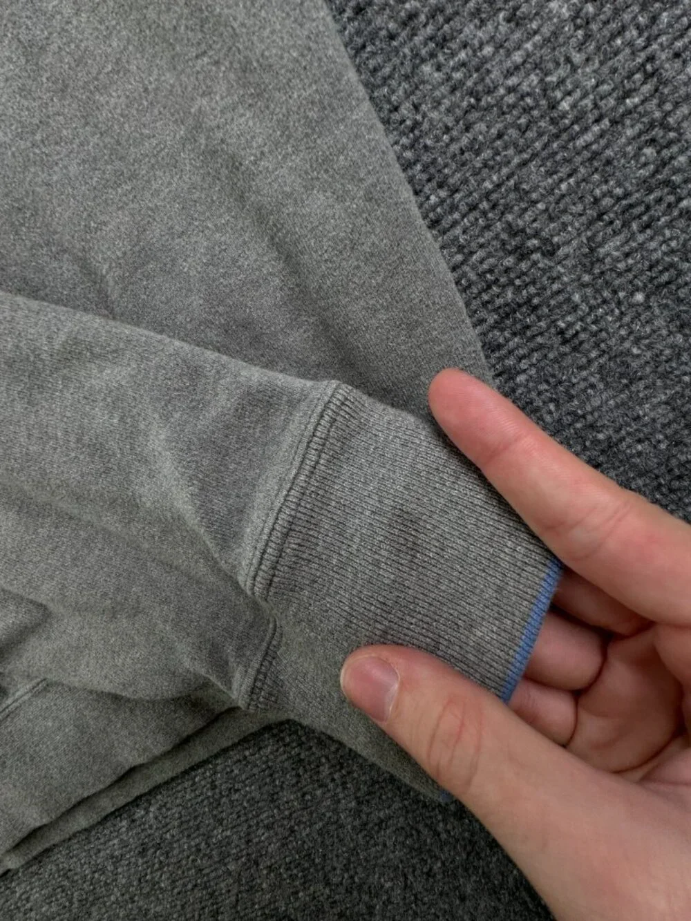 Peter Millar Cotton Gray 1/4 Zip Pullover Sweater Soft Long Sleeve Men Knit